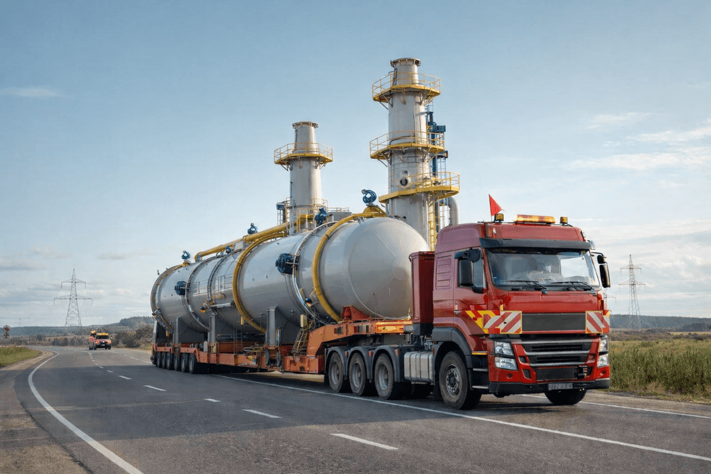Перевозка негабаритного груза автотранспортом