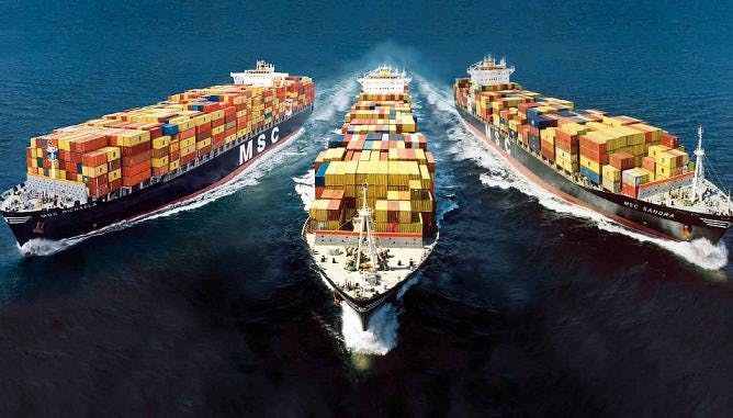 11 крупнейших контейнерных морских линий мира